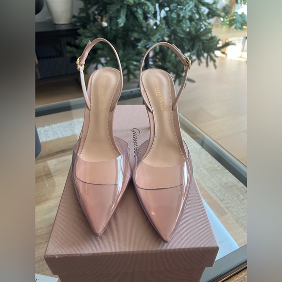 Gianvito Rossi Ribbon D'Orsay 85 Vinyl & Paten - Picture 4 of 5